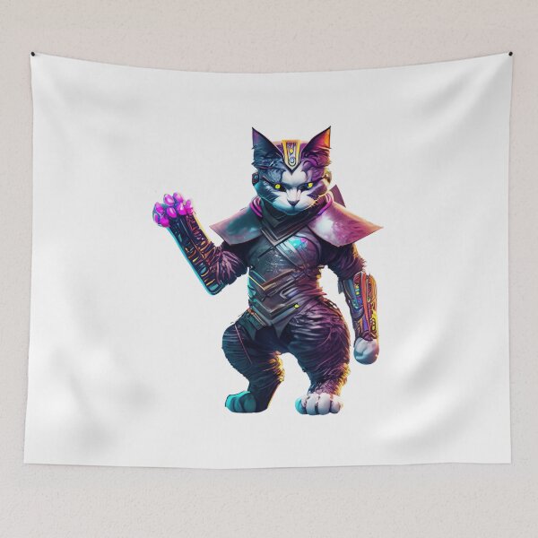 Item preview, Cyberpunk-Katze/cat in Samurai Armor 28 designed and sold by Finity Atelier.