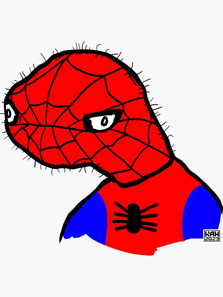 "Spooderman Doodle" Sticker for Sale by MrHinkleDraws Redbubble
