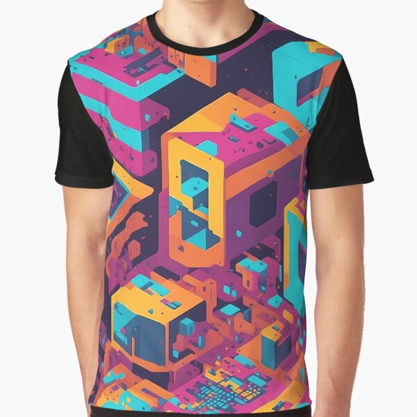 Vista previa del artículo con la obra «Digital Pixel Party C», diseñado y vendido por Vitalka-uk.