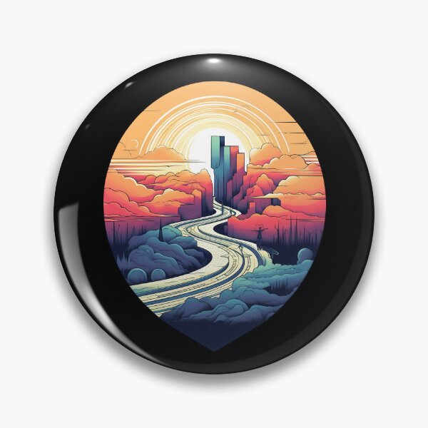 Item preview, Eternal Path: Nature-Inspired Art Nouveau Journey | Vibrant Cityscapes designed and sold by BNCH44.