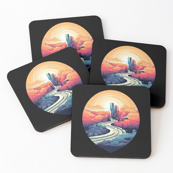 Item preview, Eternal Path: Nature-Inspired Art Nouveau Journey | Vibrant Cityscapes designed and sold by BNCH44.