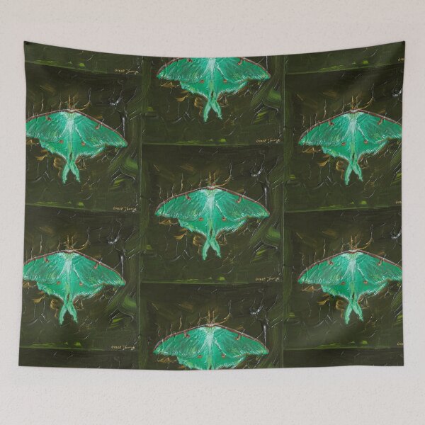 Item preview, Luna Moth Acrylic Painting designed and sold by GraceThorpeArt.