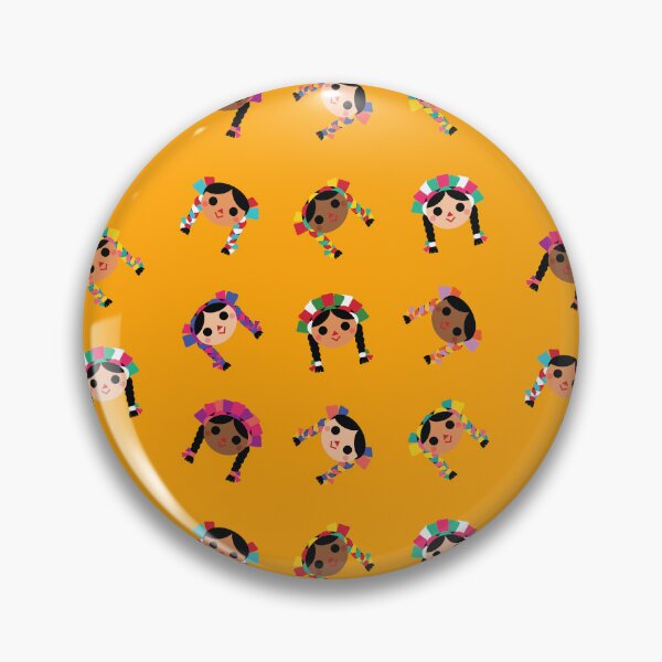 Item preview, Maria ‘Tres Sabores’- Scattered Pattern (Yellow) designed and sold by AIKEKARAI.
