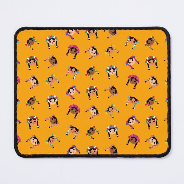 Item preview, Maria ‘Tres Sabores’- Scattered Pattern (Yellow) designed and sold by AIKEKARAI.