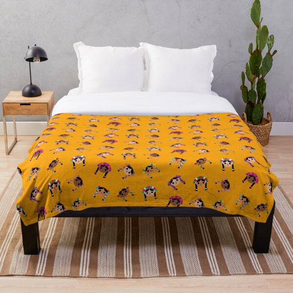 Item preview, Maria ‘Tres Sabores’- Scattered Pattern (Yellow) designed and sold by AIKEKARAI.