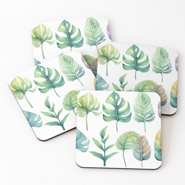 Item preview, Watercolor tropical leaves designed and sold by tropicaltee.