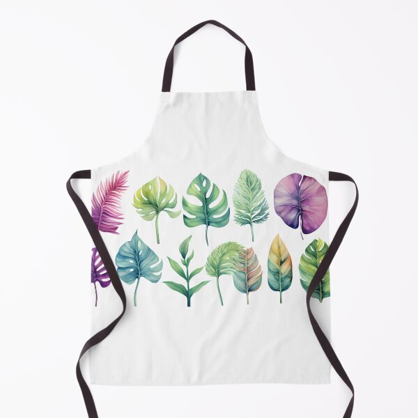Aperçu de l'œuvre Watercolor tropical leaves créée et vendue par tropicaltee.