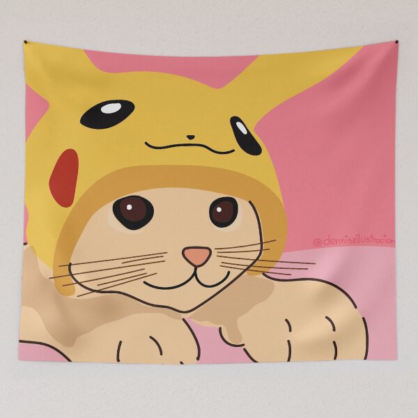 Item preview, Cute kitten with funny cap vector illustration designed and sold by Denisse diseno.