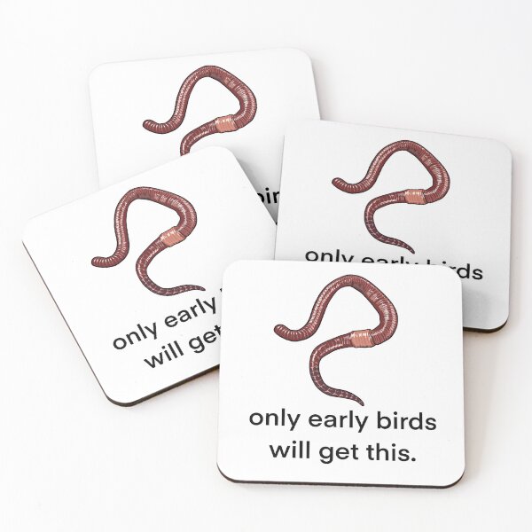 Item preview, Early Bird Gets the Worm - Funny designed and sold by Athena-Celeste.