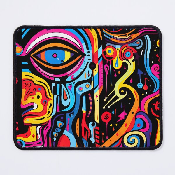 Item preview, Vibrant Neo-Fauvist Black-Light Illustration designed and sold by Retro Type.