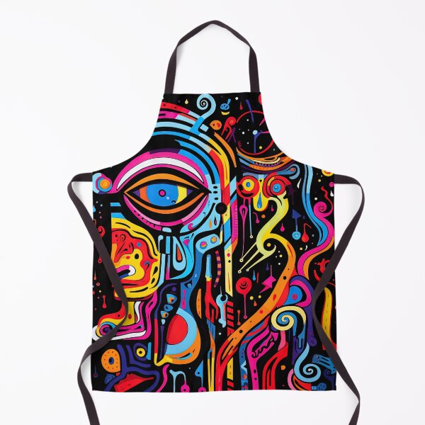 Item preview, Vibrant Neo-Fauvist Black-Light Illustration designed and sold by Retro Type.