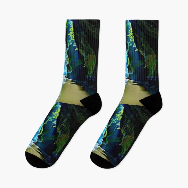 Item preview, A river between rocks with green plants designed and sold by NewAspect.