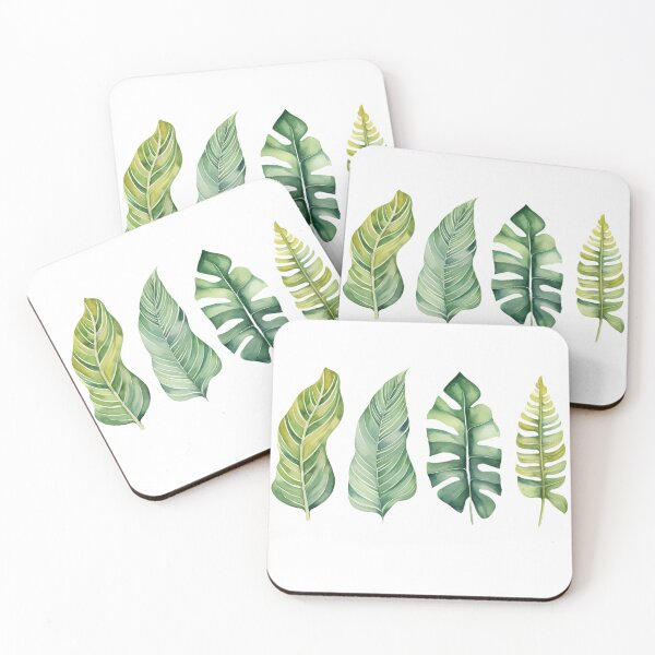 Item preview,  Watercolor tropical leaves designed and sold by tropicaltee.