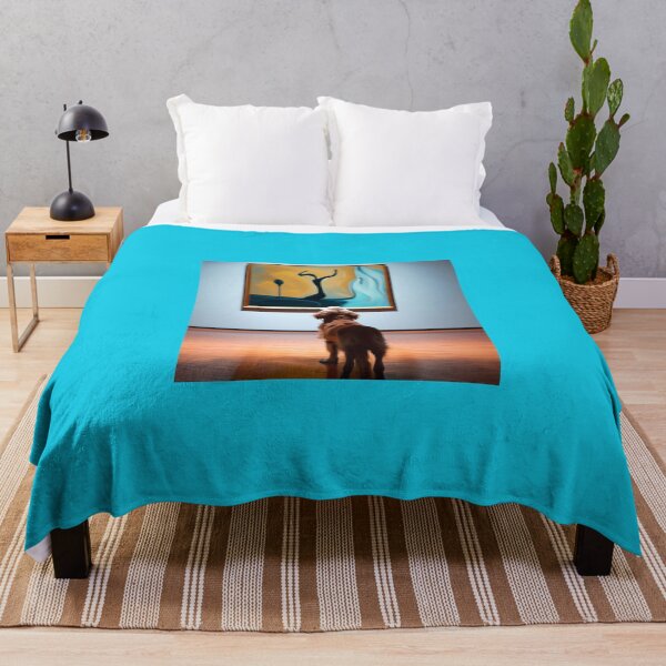 Item preview, Dog at the museum, ai- generated art, abstract designed and sold by Thehobbiehouse.