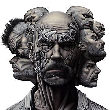 Artwork thumbnail, Scarred (colour pencils) by Sampy Sicada