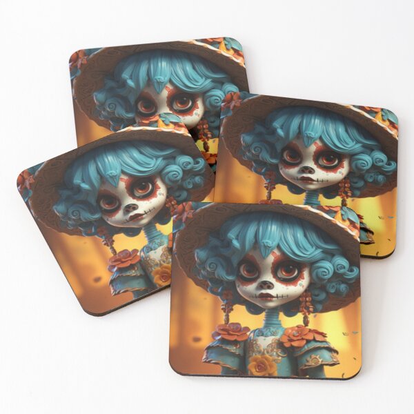Item preview, Love's Catrina: A vibrant tribute to the tradition of Day of the Dead, honoring the departed loved ones with colors and eternal joy. designed and sold by RetroRevivals.