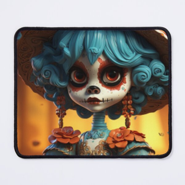 Item preview, Love's Catrina: A vibrant tribute to the tradition of Day of the Dead, honoring the departed loved ones with colors and eternal joy. designed and sold by RetroRevivals.
