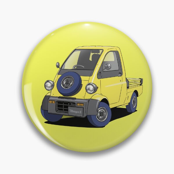Item preview, Yellow Daihatsu Midget Truck designed and sold by Webazoot Industries - Car Art.