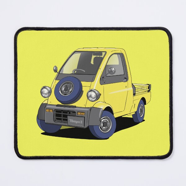 Item preview, Yellow Daihatsu Midget Truck designed and sold by Webazoot Industries - Car Art.