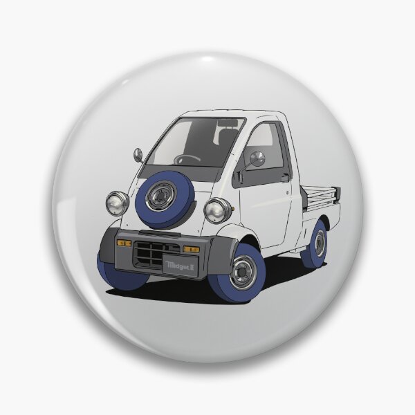Item preview, Daihatsu Midget II kei car truck designed and sold by Webazoot Industries - Car Art.