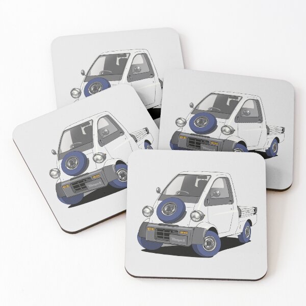 Item preview, Daihatsu Midget II kei car truck designed and sold by Webazoot Industries - Car Art.