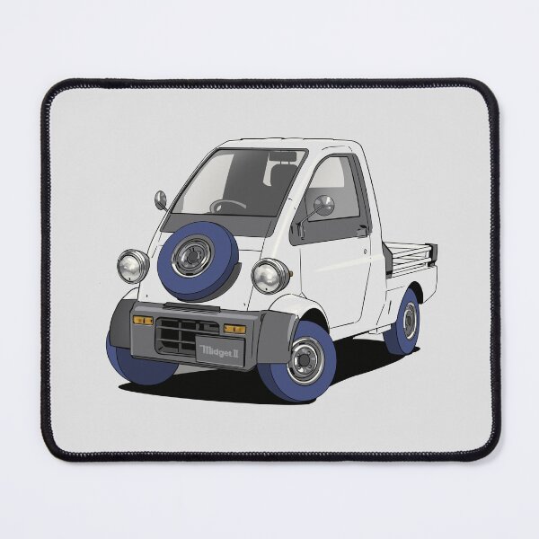 Item preview, Daihatsu Midget II kei car truck designed and sold by Webazoot Industries - Car Art.