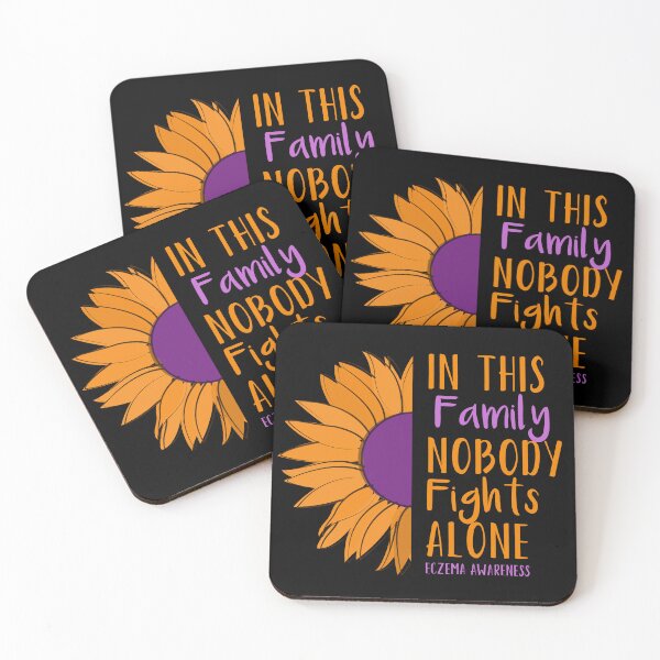 Item preview, In This Family Nobody Fights Alone Eczema Awareness designed and sold by Color-Sparkle.