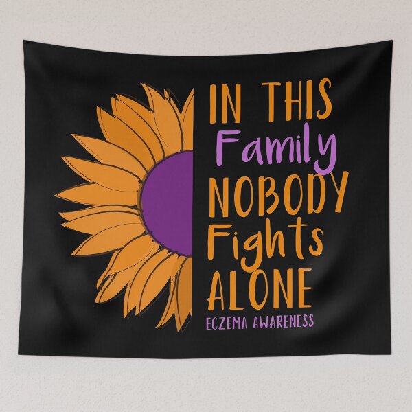 Item preview, In This Family Nobody Fights Alone Eczema Awareness designed and sold by Color-Sparkle.