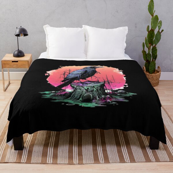 Item preview, Raven on a tree trunk designed and sold by Hisirdoux.