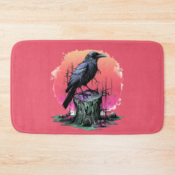 Item preview, Raven on a tree trunk designed and sold by Hisirdoux.