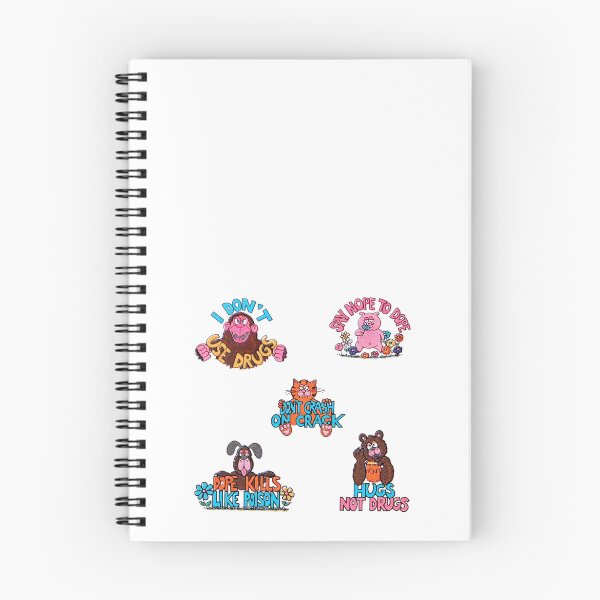 Item preview, Vintage Anti Drug Funny Slogan Animals Sticker Pack designed and sold by Not a front for Large Explosives...