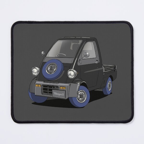 Item preview, Daihatsu Midget II kei car truck in black designed and sold by Webazoot Industries - Car Art.