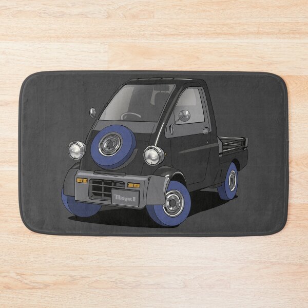 Item preview, Daihatsu Midget II kei car truck in black designed and sold by Webazoot Industries - Car Art.