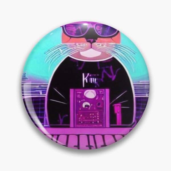 Item preview, DJ Synthwave Feline designed and sold by Boubidou.