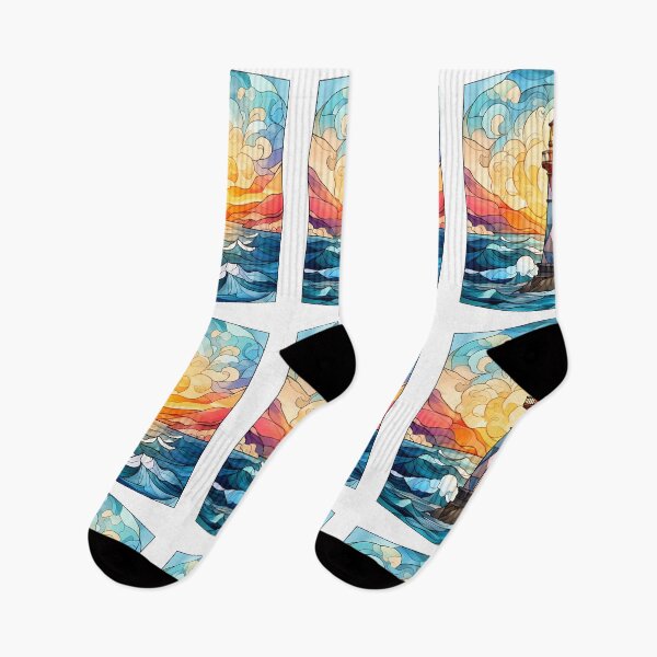 Item preview, Lighthouse Stained glass designed and sold by tropicaltee.
