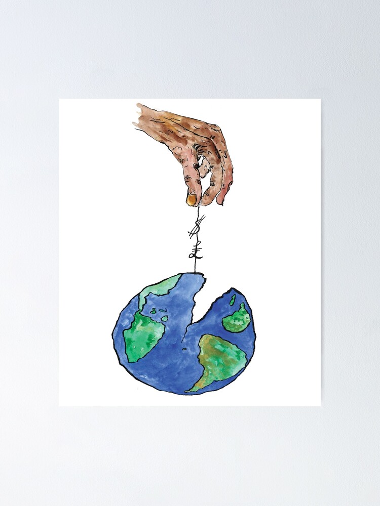 Burning Earth Globe - Save Earth For Earth Day - Earth Day - Posters and  Art Prints | TeePublic