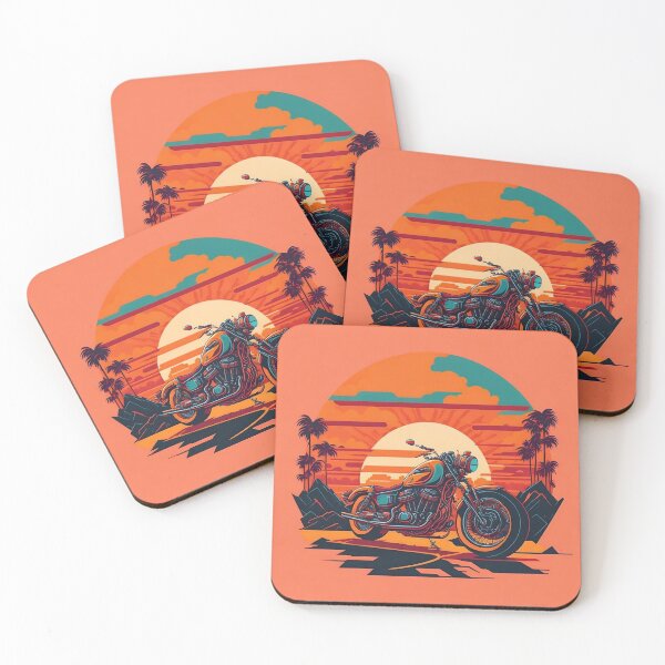Item preview, motorcycle at sunset designed and sold by ClipCanvas.