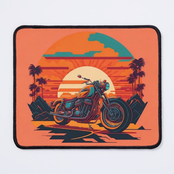 Item preview, motorcycle at sunset designed and sold by ClipCanvas.