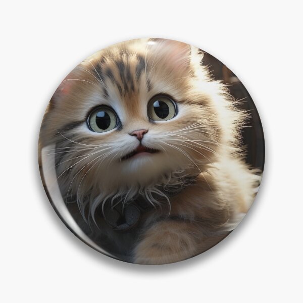 Aperçu de l'œuvre Adorable bébé chat réaliste créée et vendue par AuraDGN.