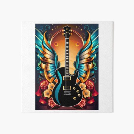 Electric Guitar Design - Vintage Guitar Collection print Metal Print by  Deluxe Chimp - Fine Art America