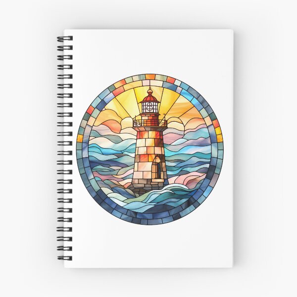 Artikelvorschau, Lighthouse Stained glass entworfen und verkauft von tropicaltee.