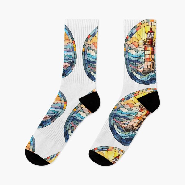 Item preview, Lighthouse Stained glass designed and sold by tropicaltee.