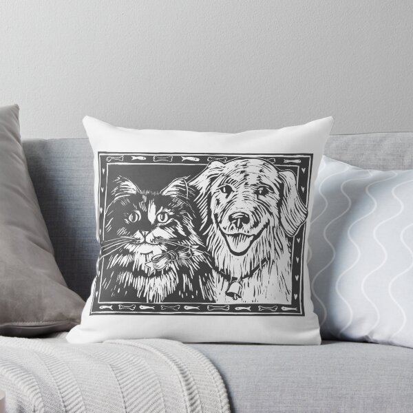Item preview, Cat and Dog Friendship designed and sold by HelenDBVickers.