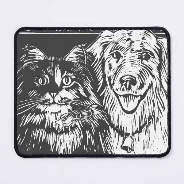 Item preview, Cat and Dog Friendship designed and sold by HelenDBVickers.