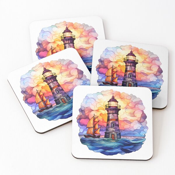 Artikelvorschau, Lighthouse Stained glass entworfen und verkauft von tropicaltee.