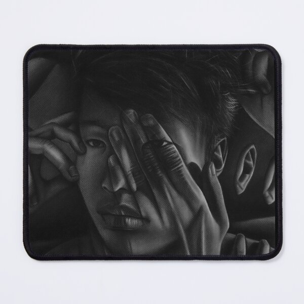 Item preview, Body Dysmorphia (charcoal self-portrait) designed and sold by Sampy Sicada.