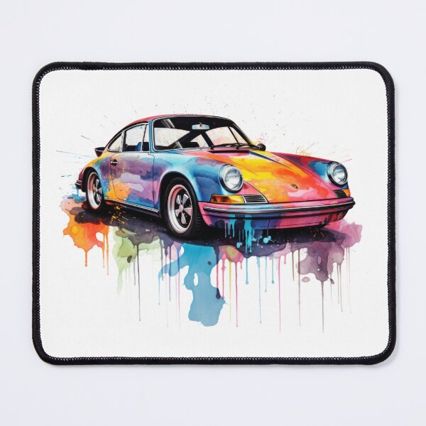 Item preview, Vintage 911 Watercolor painting designed and sold by blackdogshop.
