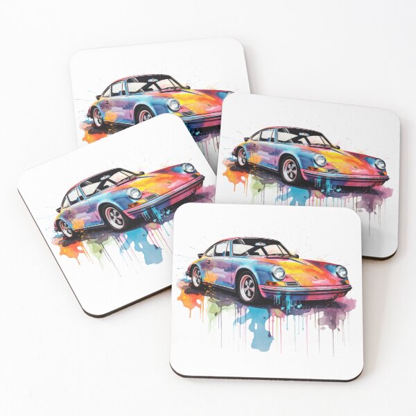 Item preview, Vintage 911 Watercolor painting designed and sold by blackdogshop.