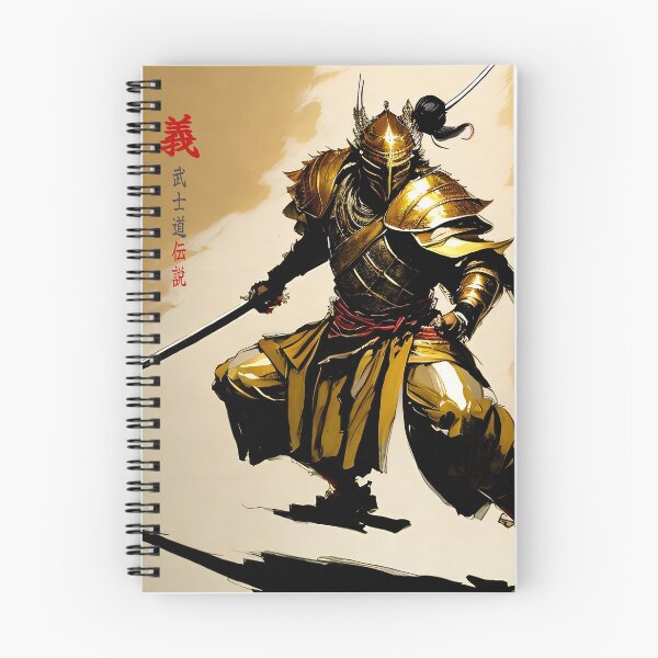 Item preview, Oriental Art, samurai painting with legend "rectitude, Bushido Legends". designed and sold by BushidoLegends.