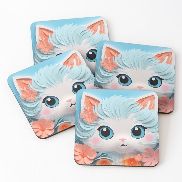 Item preview, Quilled Kawaii Kitten designed and sold by tropicaltee.